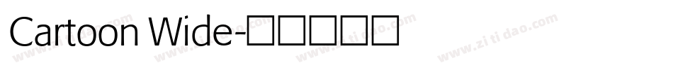 Cartoon Wide字体转换